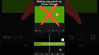 Papakita ko sainyo kung papaano gumamit ng Green Screen 