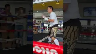 MANNY PACQUIAO back in training.
