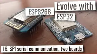 ESP32 & ESP8266- SPI serial communication, two boards