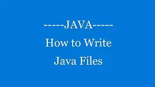 File Writer | JAVA