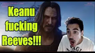 Keanu Reeves at E3 Reaction
