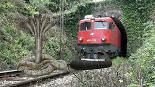 Five Head Snake and Anaconda Stops The Train To Save Baby And Escapes In Train Simulator |