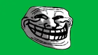 Troll Face being Happy to Sad Meme Green Screen