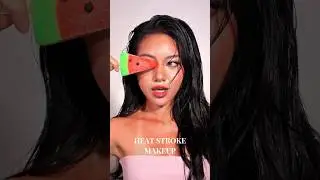 HEAT STROKE MAKEUP TUTORIAL #blingbabi #makeup #heatstroke #shorts BLINGBABI