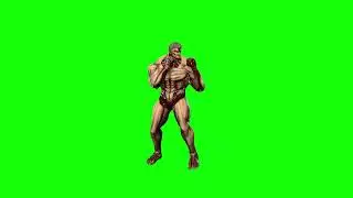 Armored Titan : Boxing Idle - Green Screen