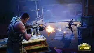 Fortnite battle royale gameplay;