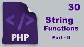 Php Tutorials in Urdu - 30 - String Functions - Part II (String Shuffle and String Sub)