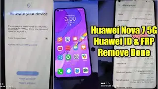 Huawei Nova 7 5G (JEF-AN00, JEF-NX9, JEF-AN20, JEF-N29) Huawei ID and FRP Remove Solution!