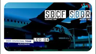🔴 FLIGHT SIMULATOR 2020  -  Confins ✈ Brasília I AZUZINHA 2025 ' DIVISIONAL TOUR