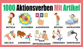1000 Action Verbs | Common German Action Verbs | Part 2 | German Vocabulary with Pictures