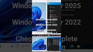 Windows Server 2025 VS Windows Server 2022 l it's GUI, Server Manager,  features etc