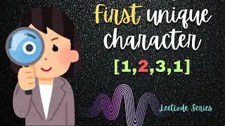 387. First unique character in the String | Leetcode problem Tamil Solution