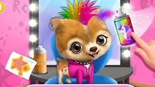 Rock star Animal hair salon. Dress up Pepper. Make a rock concert in Toronto. Kids animal games