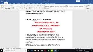 THE MEANING OF  FIRMWARE WHICH FOUND IN EVERY PHONE AND COMPUTER