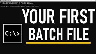 How to Create a SIMPLE Batch File in Windows using CMD #cmd #batchfile