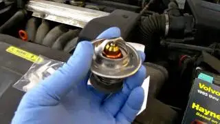 Thermostat repair and coolant flush on a Volvo 850 Part 1