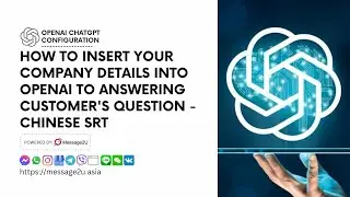 Video 3 How to insert your company details into OpenAI to answering customer's question
