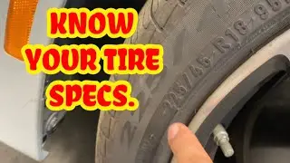 TIRE SIZE and SPEED RATING