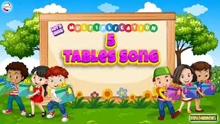 5 TABLES SONG/BEST KIDS SONG, Learn multiplication easily through a song, Pappadoo TV