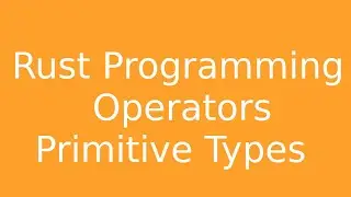 Rust Operators Primitive Type