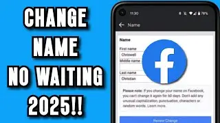 How To Change Facebook Name Without Waiting 60 Days in 2025!
