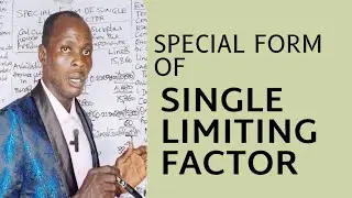 Special Form of Single Limiting Factor (Performance Management - PM)- Decision Making