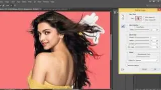 1. Tutorial Photoshop CC - How to Change Background with Quick selection tool / Refine Edge