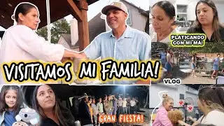 nos fuimos a Visitar a Mis Papás Después de 2 Meses! Hubo Gran Fiesta 🎉  + Moliendo Nixtamal Prieto!