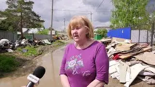 Орчане не могут дождаться вывоза мусора из затопленных домов4