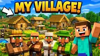 I Built My Own Small Village in Minecraft Survival! 🏡