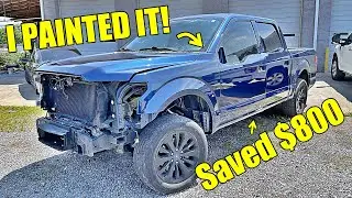 I painted My Ford F150 It Looks Decent....
