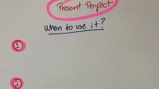 When should you use the Present Perfect? #english #learnenglish