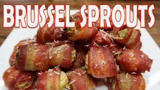 GARLIC PARMESAN BACON WRAPPED BRUSSEL SPROUTS | COOKING WITH CLAIRE