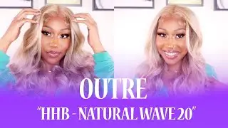Outre Glueless Hand-Tied Human Hair Blend 13x6 HD Lace Front Wig - HHB-Natural Wave 20|EBONYLINE.COM