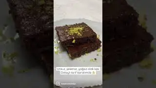 UNSUZ ŞEKERSİZ YAĞSIZ ISLAK KEK TARİFİ #shorts #short #ıslakkek