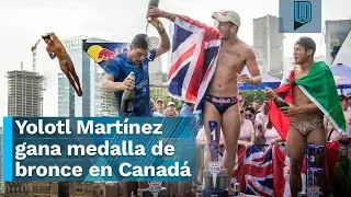 El clavadista de altura mexicano Yolotl Martínez gana medalla de bronce en Canadá