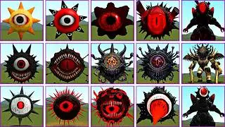 PLAYING AS ALL MR. SUN PHASES SPRUNKI! Who's the Strongest? | NEW HORROR EVOLUTION | Garry's Mod