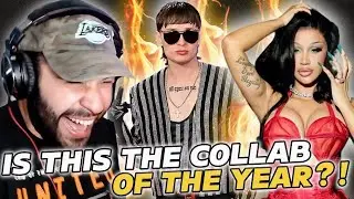 FIRST TIME LISTENING TO PESO PLUMA | Put Em In The Fridge (Lyric Video) - Peso Pluma, Cardi B