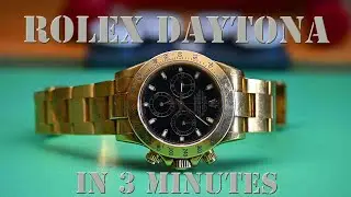 Polishing a gold Rolex Daytona in 3 minutes.