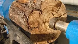 Wood Turning #3.5M VIEWS! #  the Violently Exploding Spalted Timber Vase