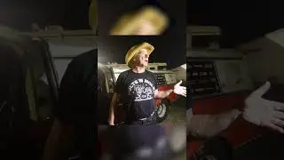 Farmtruck does a monster wheelie while racing a dragster!