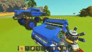 EPIC MONSTER TRUCK AND OFF ROADING!!! (Scrap Mechanic)