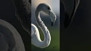 A Black feathered Flamingo #shorts #youtubeshorts