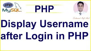 Display Username After Login in PHP Mysql