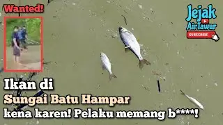 Ikan di Sungai Batu Hampar (Rembau) kena karen (electrofishing)