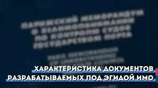 Характеристика документов, разрабатываемых под эгидой ИМО