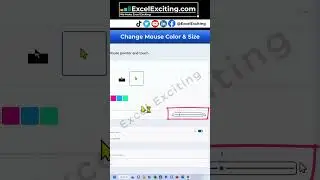 Change Mouse Pointer Color & Size In Microsoft Windows 11 - #Shorts 0011