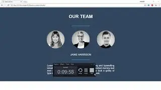 Create The Our team Section By Using HTML & CSS