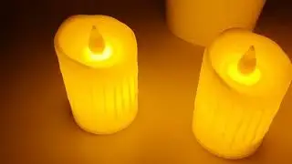 Светодиодная свеча 5х7 5 см желтое свечение