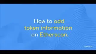 Updating token on Etherscan